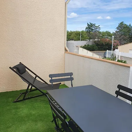 Апартаменты Superbe T2 Mezzanie, 200m Du Village Naturiste, Clim, Wifi, Piscine Агд
